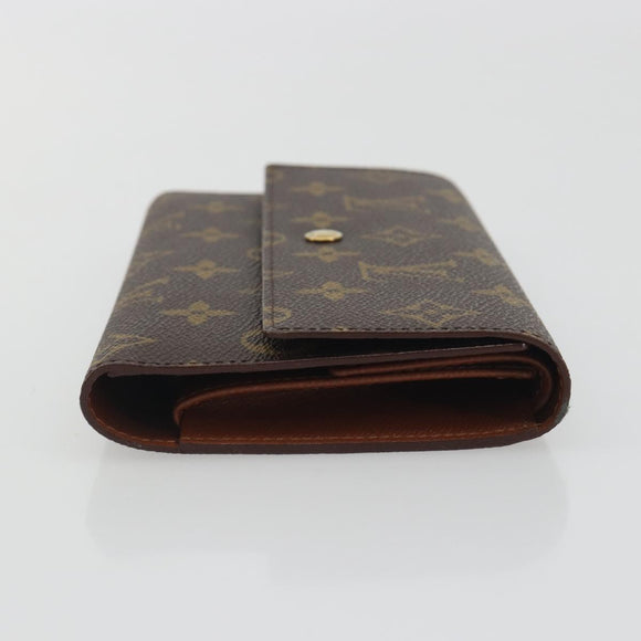 LOUIS VUITTON Monogram Porte Tresor International Wallet M61215 LV Auth 194302A