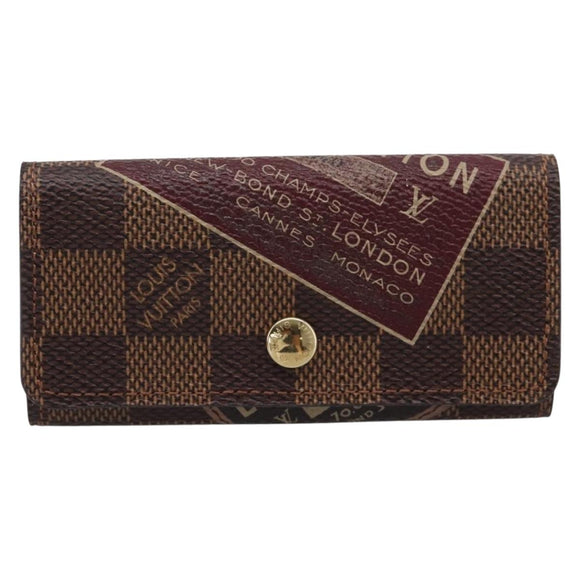 LOUIS VUITTON Damier Ebene Multicles 4 Key Case N63082 Auth 194304M