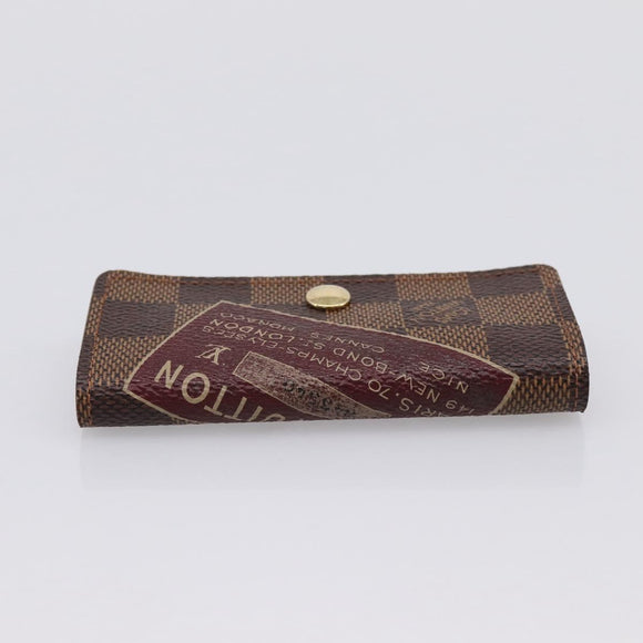 LOUIS VUITTON Damier Ebene Multicles 4 Key Case N63082 Auth 194304M