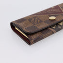 LOUIS VUITTON Damier Ebene Multicles 4 Key Case N63082 Auth 194304M-14