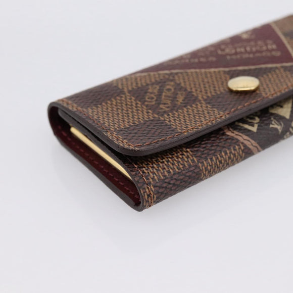 LOUIS VUITTON Damier Ebene Multicles 4 Key Case N63082 Auth 194304M