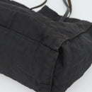 FENDI Zucca Canvas Tote Bag Black Silver Auth 194305-14
