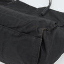 FENDI Zucca Canvas Tote Bag Black Silver Auth 194305-16