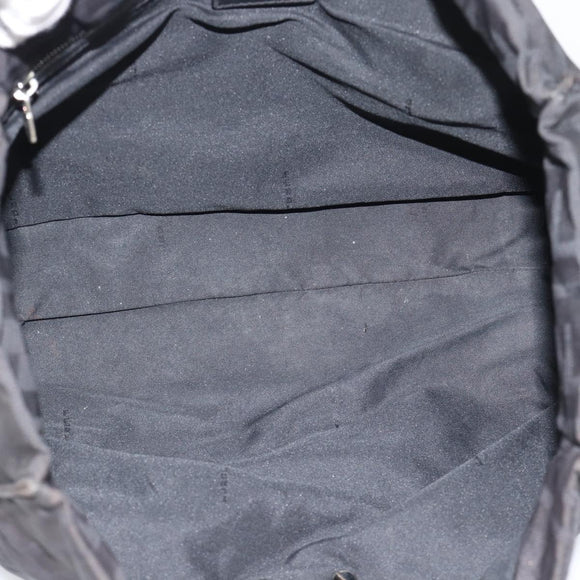 FENDI Zucca Canvas Tote Bag Black Silver Auth 194305