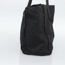 FENDI Zucca Canvas Tote Bag Black Silver Auth 194305-3