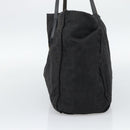 FENDI Zucca Canvas Tote Bag Black Silver Auth 194305-4
