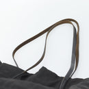 FENDI Zucca Canvas Tote Bag Black Silver Auth 194305-8