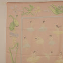 HERMES Carre 90 Scarf ”LES DANSEUSES” Silk Pink Auth 194306M-13