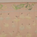 HERMES Carre 90 Scarf ”LES DANSEUSES” Silk Pink Auth 194306M-14