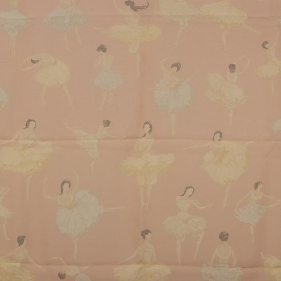 HERMES Carre 90 Scarf ”LES DANSEUSES” Silk Pink Auth 194306M