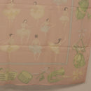 HERMES Carre 90 Scarf ”LES DANSEUSES” Silk Pink Auth 194306M-21