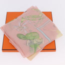 HERMES Carre 90 Scarf ”LES DANSEUSES” Silk Pink Auth 194306M-23