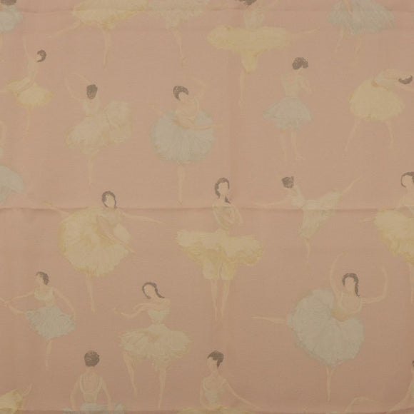 HERMES Carre 90 Scarf ”LES DANSEUSES” Silk Pink Auth 194306M