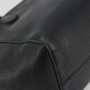 GUCCI Swing Tote Bag Leather Black Gold Tone 354408 Auth 194308-14