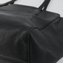 GUCCI Swing Tote Bag Leather Black Gold Tone 354408 Auth 194308-15