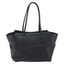 GUCCI Swing Tote Bag Leather Black Gold Tone 354408 Auth 194308-2