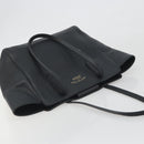 GUCCI Swing Tote Bag Leather Black Gold Tone 354408 Auth 194308-6