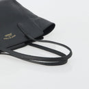 GUCCI Swing Tote Bag Leather Black Gold Tone 354408 Auth 194308-7