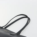 GUCCI Swing Tote Bag Leather Black Gold Tone 354408 Auth 194308-8