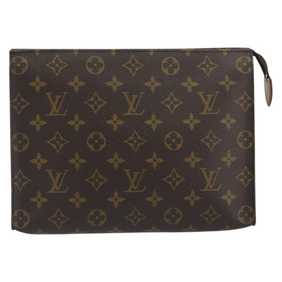 LOUIS VUITTON Monogram Poche Toilette 26 Pouch M47542 LV Auth 194309