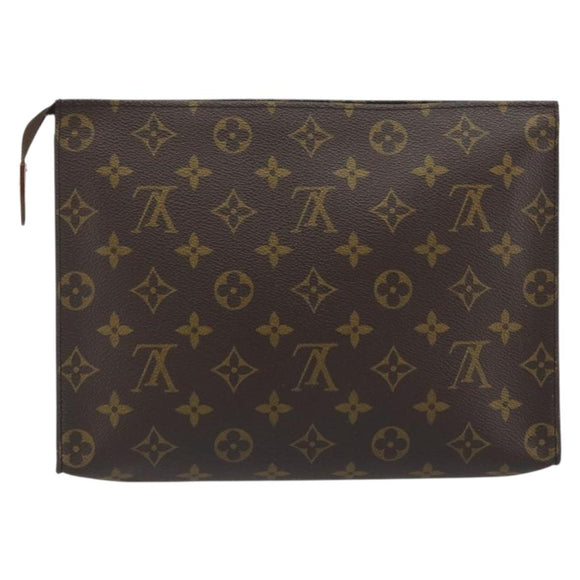 LOUIS VUITTON Monogram Poche Toilette 26 Pouch M47542 LV Auth 194309
