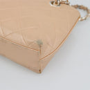 CHANEL Matelasse Chain Hand Bag Lamb Skin Pink Silver CC Auth 194311A-12