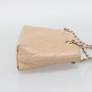 CHANEL Matelasse Chain Hand Bag Lamb Skin Pink Silver CC Auth 194311A-5