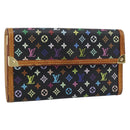 LOUIS VUITTON Monogram Multicolor Porte Tresor International M92658 Auth 194312A-1