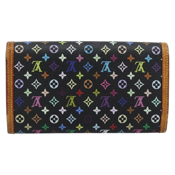 LOUIS VUITTON Monogram Multicolor Porte Tresor International M92658 Auth 194312A