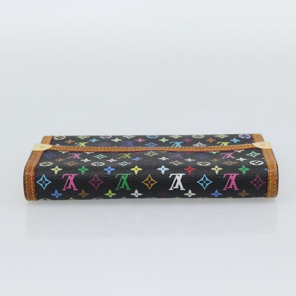 LOUIS VUITTON Monogram Multicolor Porte Tresor International M92658 Auth 194312A