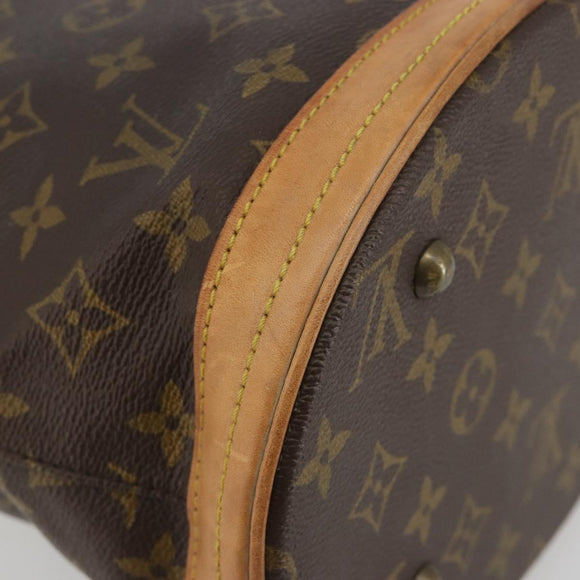 LOUIS VUITTON Monogram Bucket PM Shoulder Bag M42238 LV Auth 194314