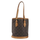 LOUIS VUITTON Monogram Bucket PM Shoulder Bag M42238 LV Auth 194314-13