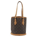 LOUIS VUITTON Monogram Bucket PM Shoulder Bag M42238 LV Auth 194314-2