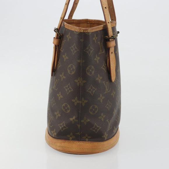 LOUIS VUITTON Monogram Bucket PM Shoulder Bag M42238 LV Auth 194314
