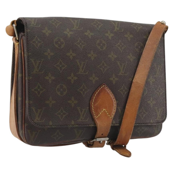 LOUIS VUITTON Monogram Cartouchiere GM Shoulder Bag M51252 LV Auth 194315