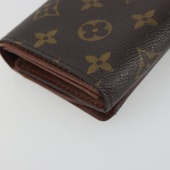 LOUIS VUITTON Porte Monnaie Billets Tresor Wallet M61730 LV Auth 194316A