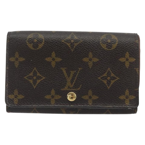 LOUIS VUITTON Porte Monnaie Billets Tresor Wallet M61730 LV Auth 194316A