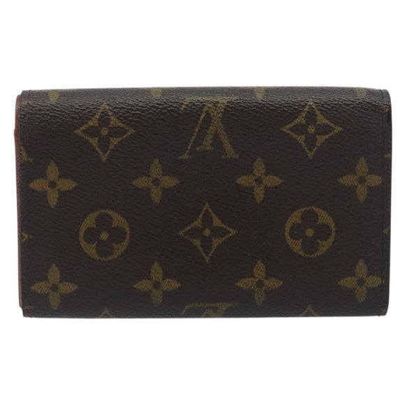 LOUIS VUITTON Porte Monnaie Billets Tresor Wallet M61730 LV Auth 194316A