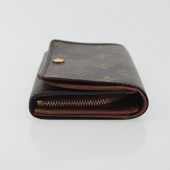 LOUIS VUITTON Porte Monnaie Billets Tresor Wallet M61730 LV Auth 194316A