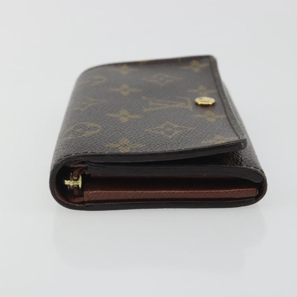 LOUIS VUITTON Porte Monnaie Billets Tresor Wallet M61730 LV Auth 194316A