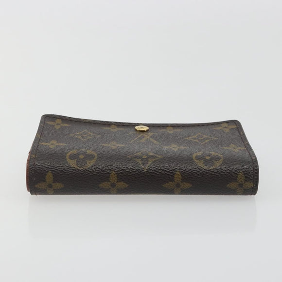 LOUIS VUITTON Porte Monnaie Billets Tresor Wallet M61730 LV Auth 194316A