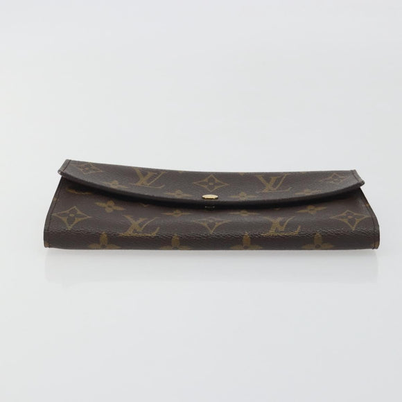 LOUIS VUITTON Pochette Porte Monnaie Credit Long Wallet M61726 LV Auth 194317A