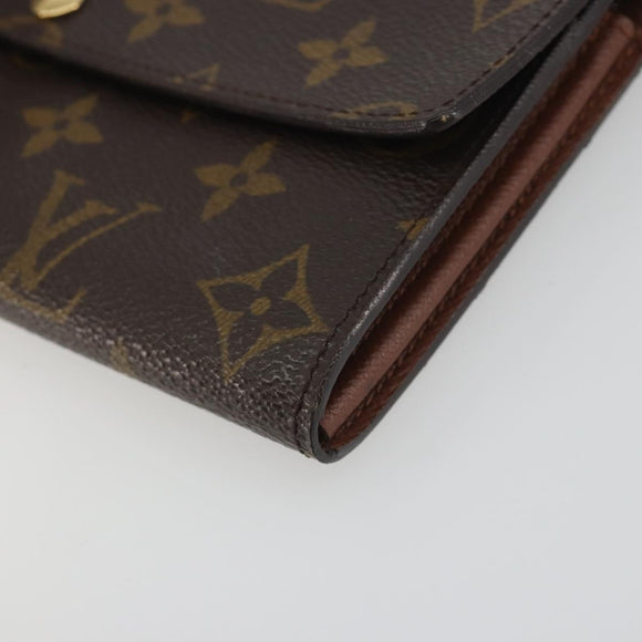 LOUIS VUITTON Pochette Porte Monnaie Credit Long Wallet M61726 LV Auth 194317A