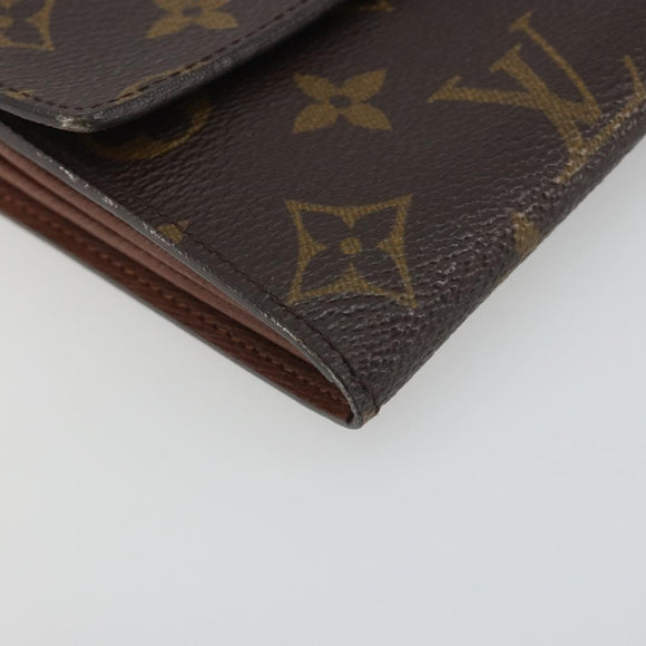 LOUIS VUITTON Pochette Porte Monnaie Credit Long Wallet M61726 LV Auth 194317A