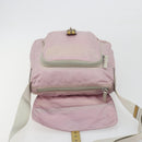 PRADA Shoulder Bag Nylon Pink Silver Auth 194319A-16