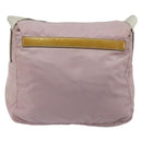 PRADA Shoulder Bag Nylon Pink Silver Auth 194319A-3