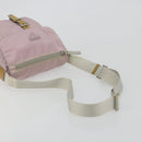 PRADA Shoulder Bag Nylon Pink Silver Auth 194319A-7