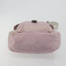PRADA Shoulder Bag Nylon Pink Silver Auth 194319A-9