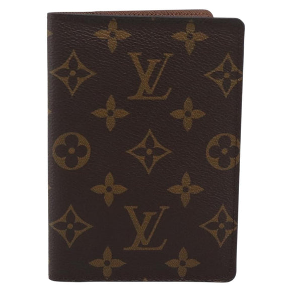 LOUIS VUITTON Monogram Couverture passport Passport Case M64502 LV Auth 194320
