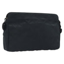 CHANEL Bicolore Clutch Bag Satin Black Gold CC Auth 194321-1